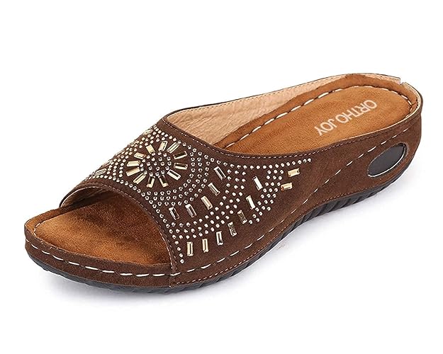 ORTHO JOY Extra-Soft Comfortable Fancy Slippers Flip Flop for women