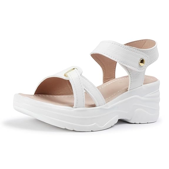 Casual Cream Wedges Sandal